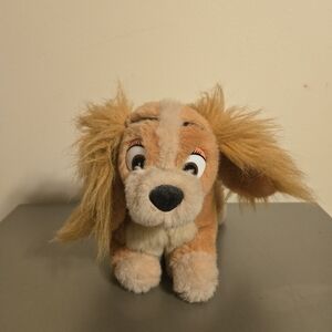 Disney Lady & The Tramp Plush Lady Dog 11" Stuffed Animal Sitting
